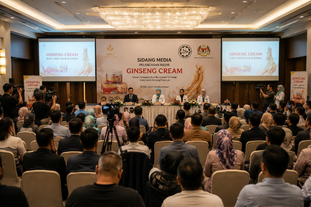 Sidang media pelancaran Ginseng Cream di Kuala Lumpur